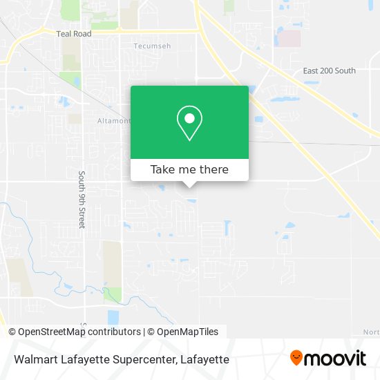 Walmart Lafayette Supercenter map