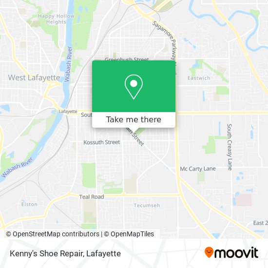 Kenny's Shoe Repair map
