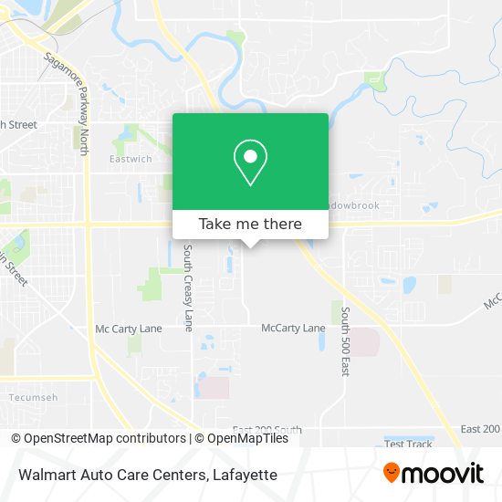 Walmart Auto Care Centers map