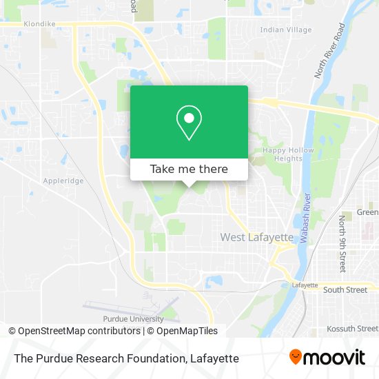 The Purdue Research Foundation map