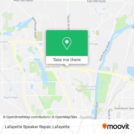 Lafayette Speaker Repair map
