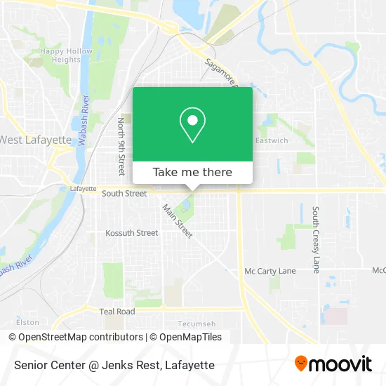 Mapa de Senior Center @ Jenks Rest