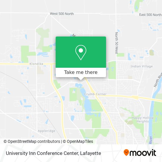 University Inn Conference Center map