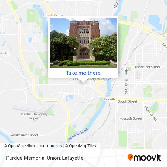 Mapa de Purdue Memorial Union