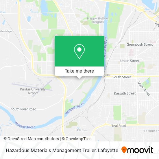 Mapa de Hazardous Materials Management Trailer