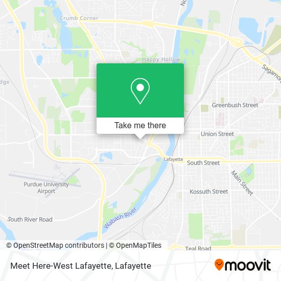 Mapa de Meet Here-West Lafayette
