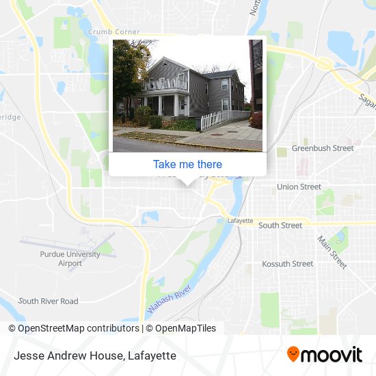 Jesse Andrew House map