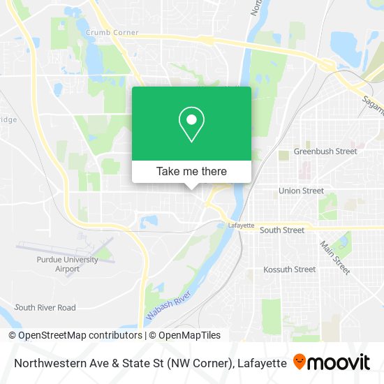 Mapa de Northwestern Ave & State St (NW Corner)