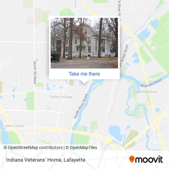 Indiana Veterans' Home map