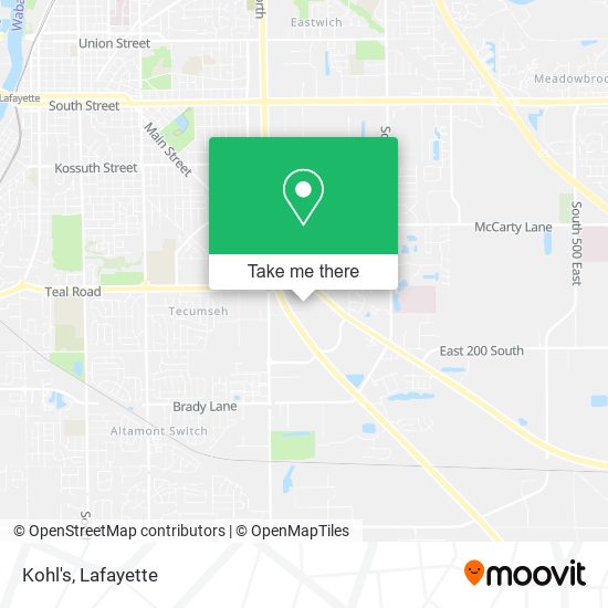 Kohl's map