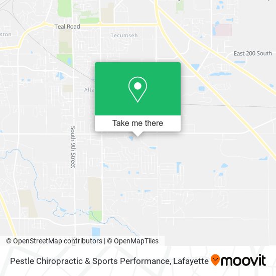 Pestle Chiropractic & Sports Performance map