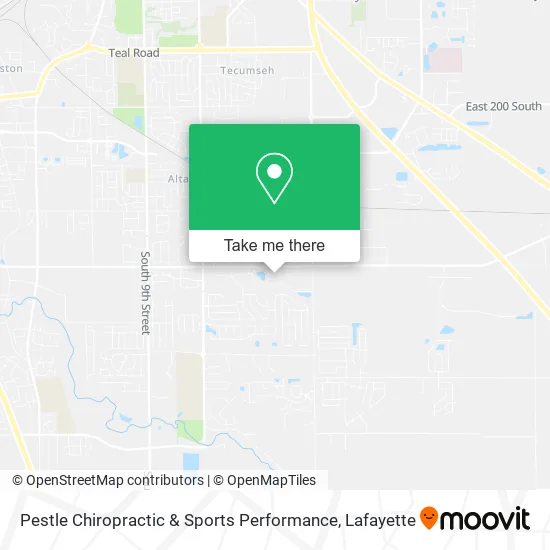 Pestle Chiropractic & Sports Performance map