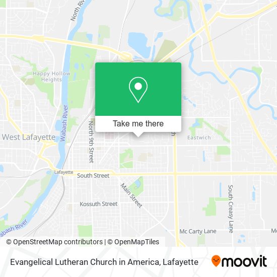 Mapa de Evangelical Lutheran Church in America