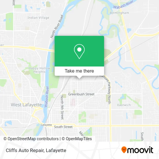 Cliffs Auto Repair map