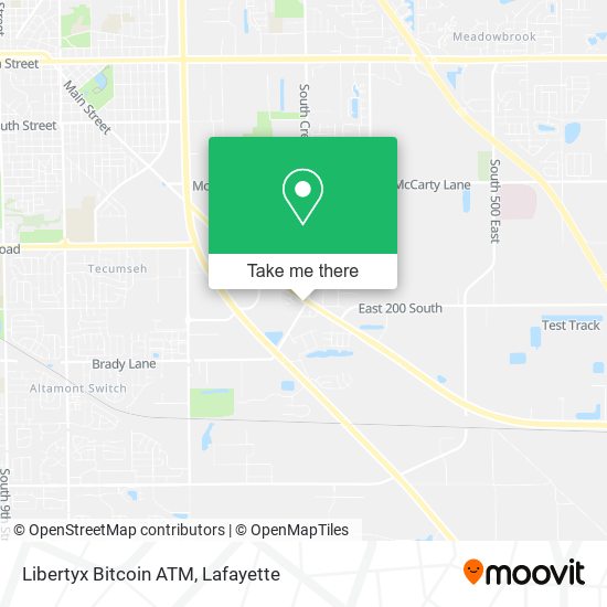 Mapa de Libertyx Bitcoin ATM