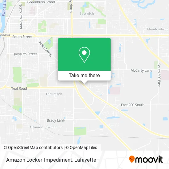 Mapa de Amazon Locker-Impediment