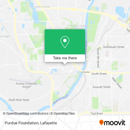 Mapa de Purdue Foundation