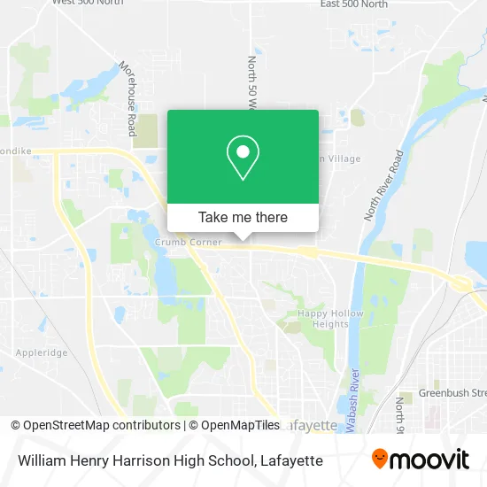 William Henry Harrison High School map