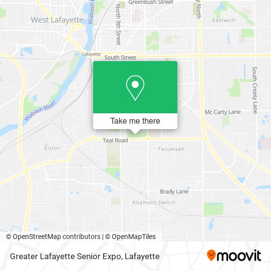 Mapa de Greater Lafayette Senior Expo