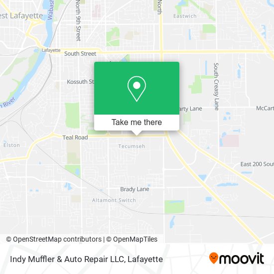 Mapa de Indy Muffler & Auto Repair LLC