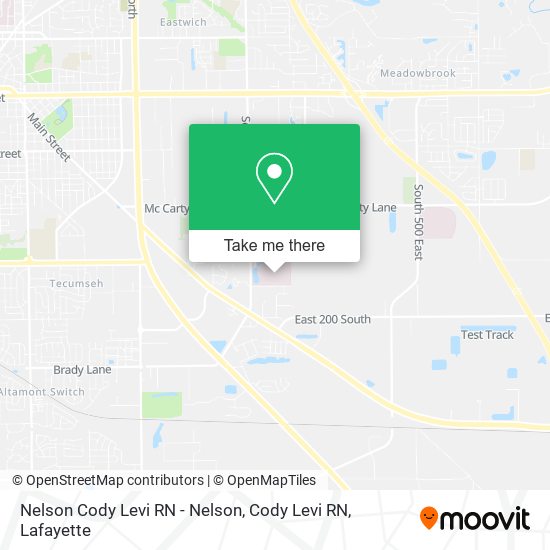 Nelson Cody Levi RN - Nelson, Cody Levi RN map