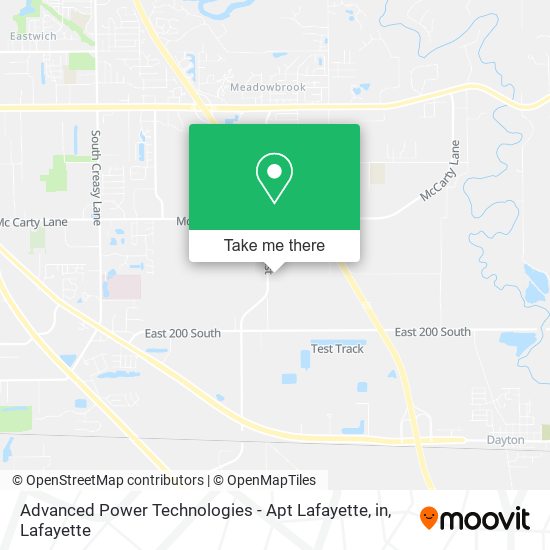 Mapa de Advanced Power Technologies - Apt Lafayette, in