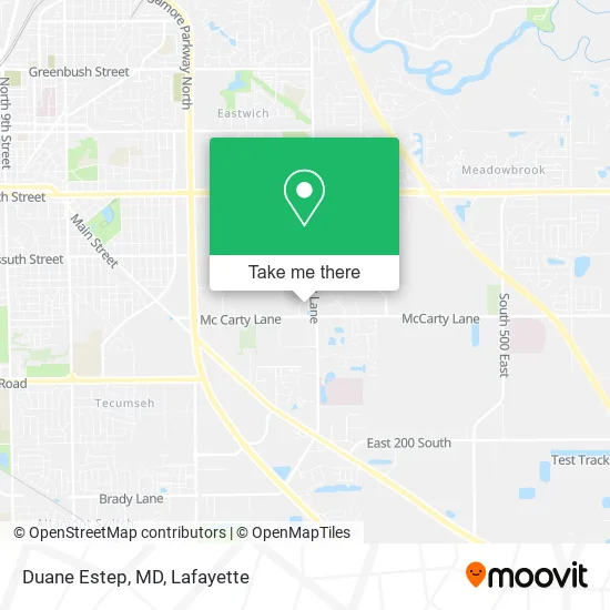 Duane Estep, MD map