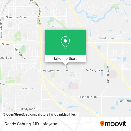 Randy Gehring, MD map