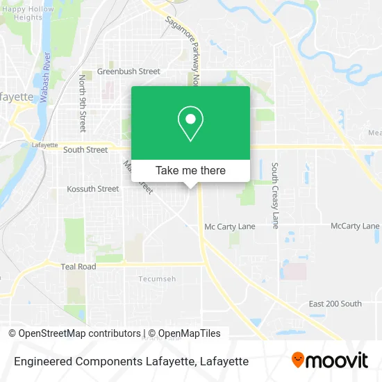 Engineered Components Lafayette map