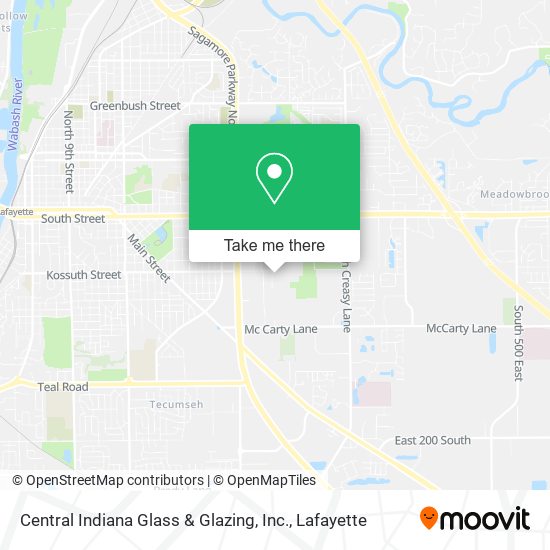 Central Indiana Glass & Glazing, Inc. map