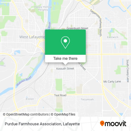 Purdue Farmhouse Association map