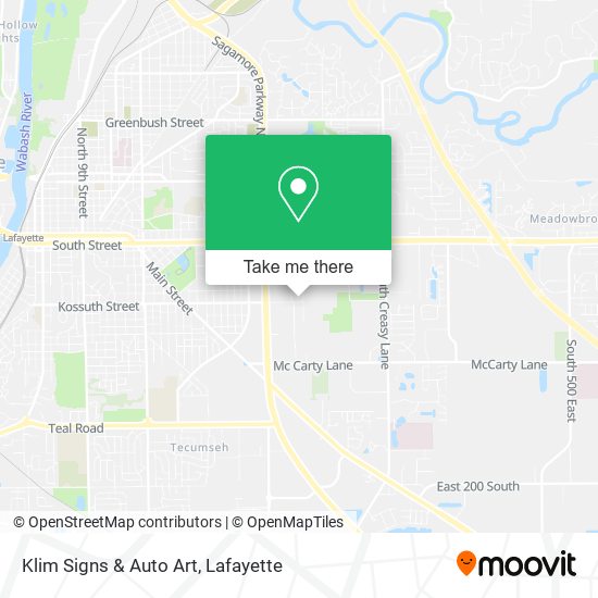 Klim Signs & Auto Art map