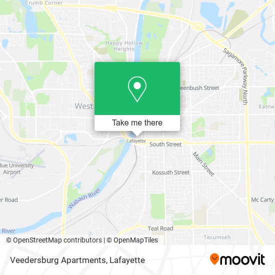 Mapa de Veedersburg Apartments