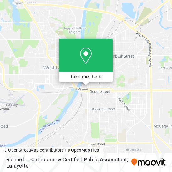 Richard L Bartholomew Certified Public Accountant map