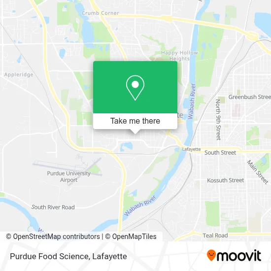 Purdue Food Science map