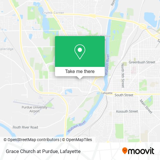 Grace Church at Purdue map