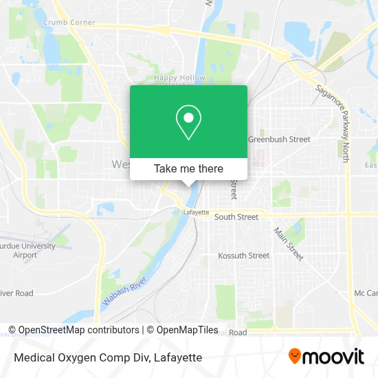 Medical Oxygen Comp Div map