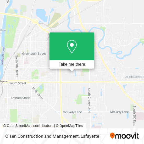 Olsen Construction and Management map