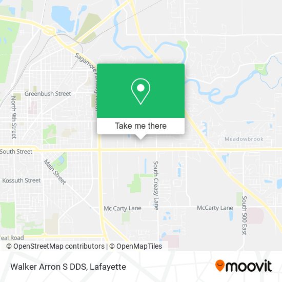 Walker Arron S DDS map