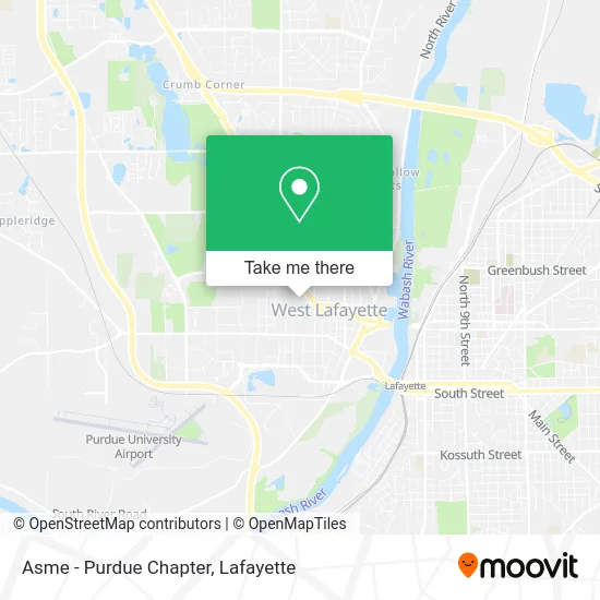 Asme - Purdue Chapter map