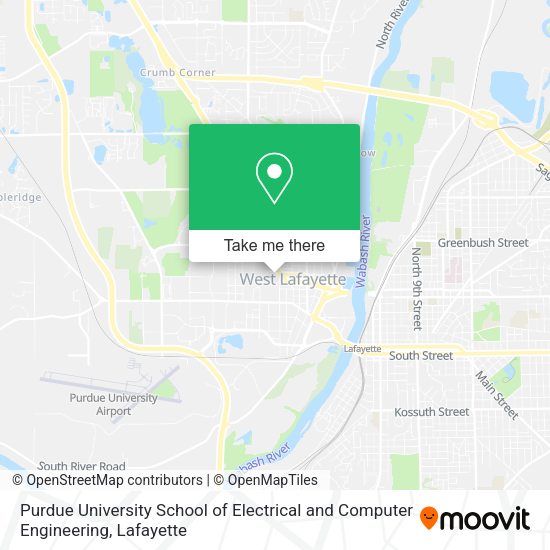 Purdue University School of Electrical and Computer Engineering map