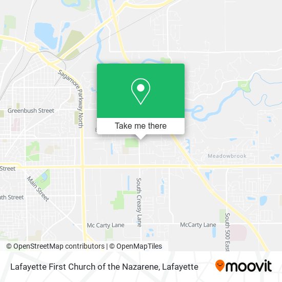 Lafayette First Church of the Nazarene map