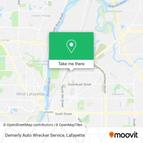Demerly Auto Wrecker Service map