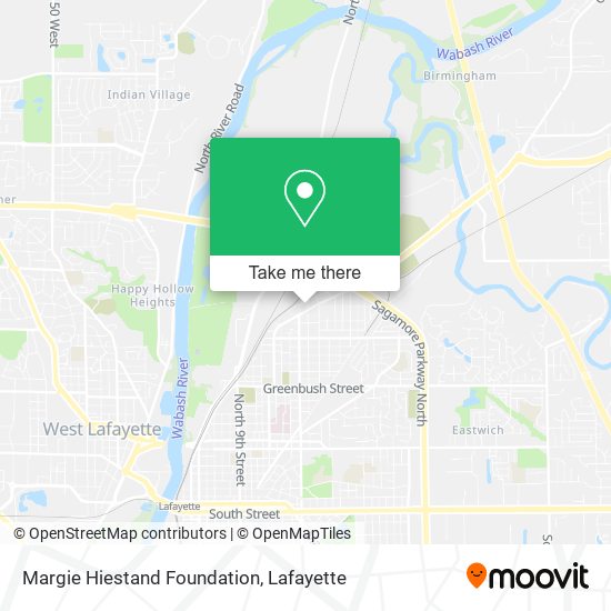 Margie Hiestand Foundation map