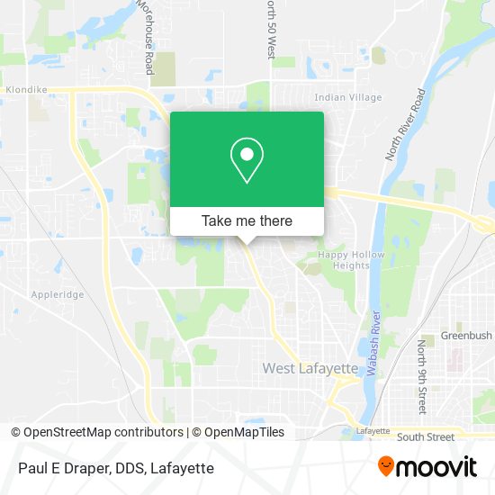 Paul E Draper, DDS map