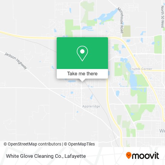 Mapa de White Glove Cleaning Co.