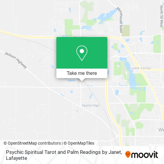 Mapa de Psychic Spiritual Tarot and Palm Readings by Janet