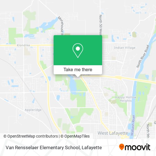 Van Rensselaer Elementary School map