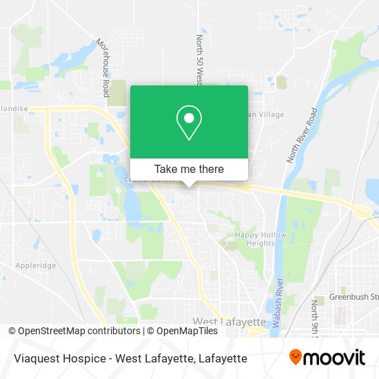 Mapa de Viaquest Hospice - West Lafayette