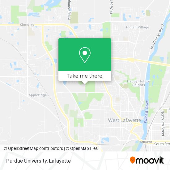 Mapa de Purdue University